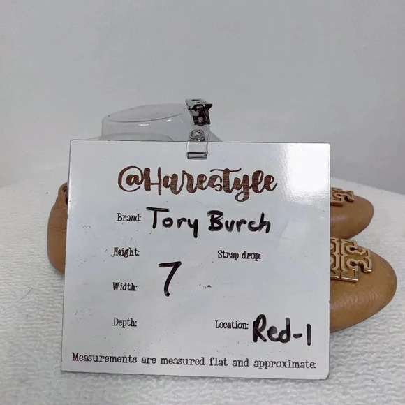 Tory Burch signature tan ballet flats 7 - Picture 15 of 16